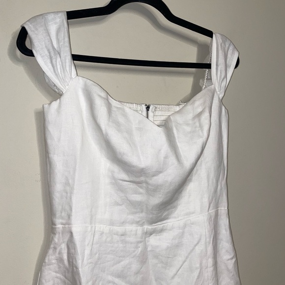 Reformation Bridgton Linen Midi Dress White - Picture 7 of 10